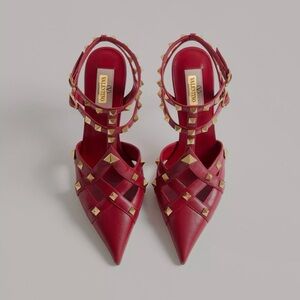 Valentino Red Strappy Heels